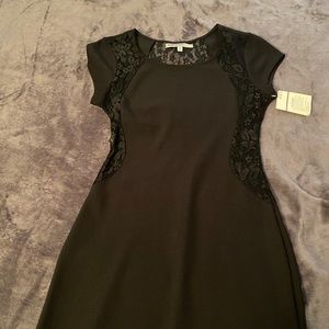 Black midi dress